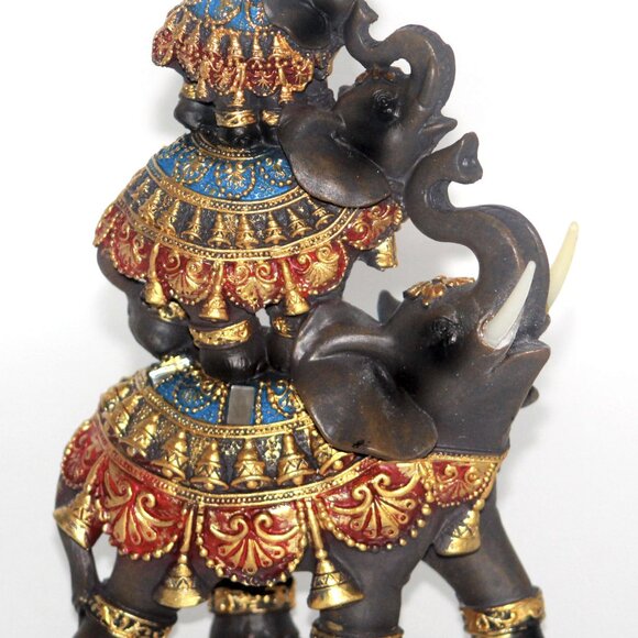 Dalax- Baby Elephants Riding on Mama Elephant Home Decorative Accent Gift Set - Picture 5 of 9